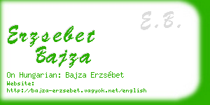 erzsebet bajza business card